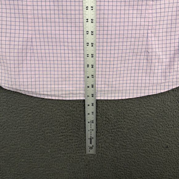 Brooks Brothers Shirt Mens Medium Pink Check Milano Fit Button Down Thomas Mason - Picture 11 of 13